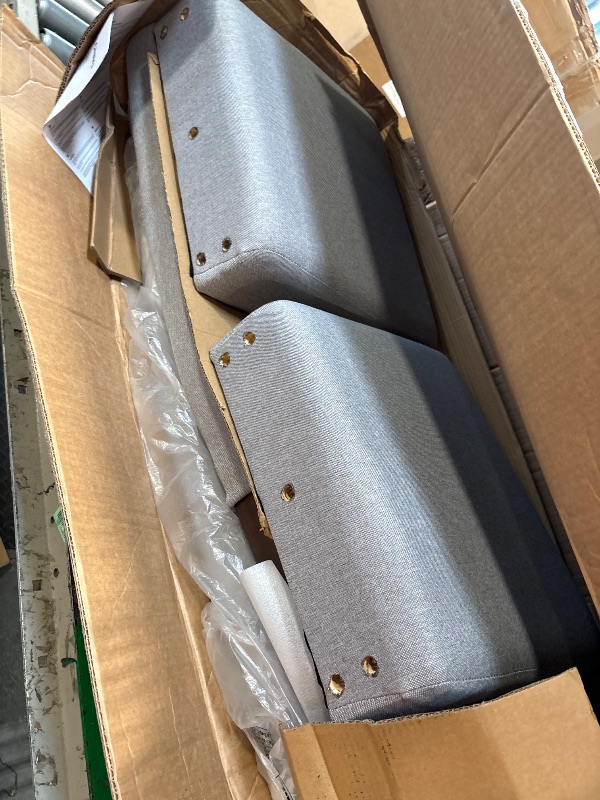 Photo 1 of **2 CHAIRS ONLY**
VASAGLE Dining Chairs Set of 6, Parsons Chairs with Removable Fabric Cover, High Back, for Dining Room Kitchen, Thick Seat, 22.8 x 18.9 x 39.4 Inches, Dove Gray UKDC152G16