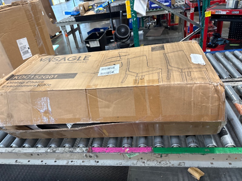 Photo 1 of **2 CHAIRS ONLY**
VASAGLE Dining Chairs Set of 6, Parsons Chairs with Removable Fabric Cover, High Back, for Dining Room Kitchen, Thick Seat, 22.8 x 18.9 x 39.4 Inches, Dove Gray UKDC152G16