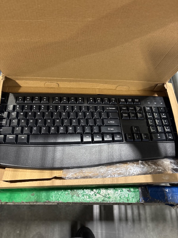 Photo 1 of **MISSING MOUSE**
Wireless Keyboard and Mouse Combo, EDJO 2.4G Full-Sized Ergonomic Computer Keyboard with Wrist Rest and 3 Level DPI Adjustable Wireless Mouse for Windows, Mac OS Desktop/Laptop/PC