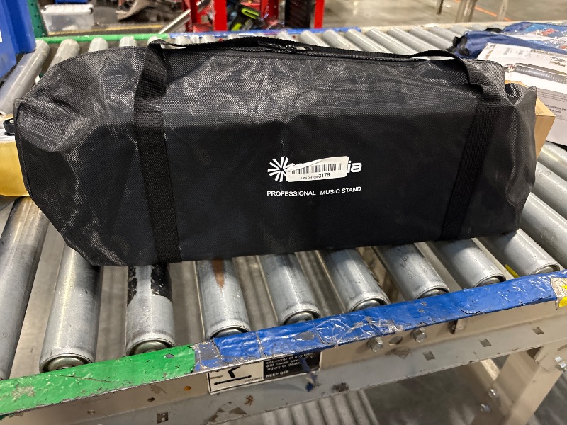 Photo 1 of ***MISSING PARTS***Vekkia Professional Portable Sheet Music Stand - Clamp - on Tray, Folding & Adjustable Holder, Super Sturdy for Instrumental Performance, Band & Travel with Carrying Bag