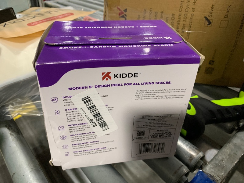 Photo 1 of Kidde Hardwired Smoke & Carbon Monoxide Detector, AA Battery Backup Smoke Alarm, Interconnectable, LED Warning Light Indicators, 2 Pack