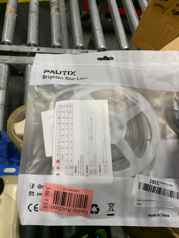 Photo 1 of PAUTIX RGB Smart IC COB LED Strip Light Color Chasing,5V USB UL-Listed Multicolor Flexible Tape Light 6.56ft/2m with Music Mode/APP Control,for TV,Bedroom,Party DIY Decoration