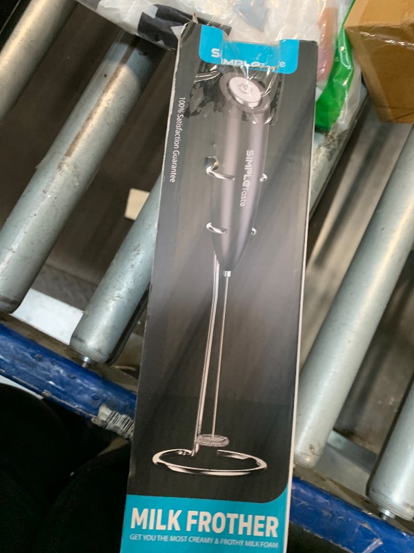 Photo 1 of **MISSING STAND ***SIMPLETaste Milk Frother Handheld Battery Operated Electric Foam Maker, Drink Mixer with Stainless Steel Whisk and Stand for Cappuccino, Bulletproof Coffee, Latte