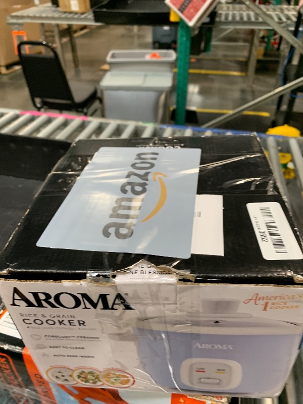 Photo 1 of ***LID MISSING**Aroma Housewares 4-Cups (Cooked) / 1Qt. Rice & Grain Cooker (ARC-302NGBL), Blue