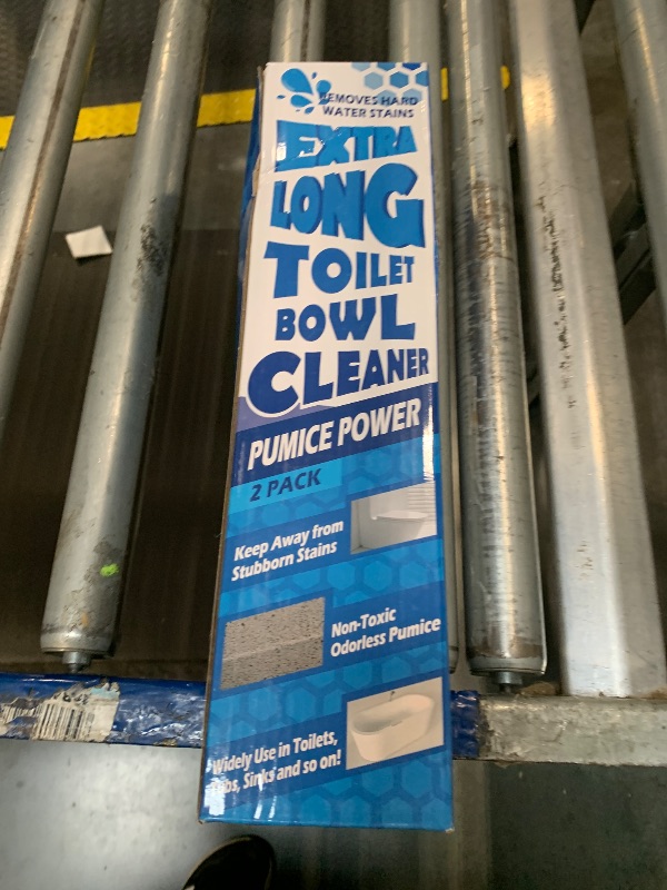 Photo 1 of ***MISSING ONE***2 Pack Pumice Stone for Toilet Cleaning, Extra Long Handle for Removing Bowl Ring, Pool, Bathroom, Toilet Brush