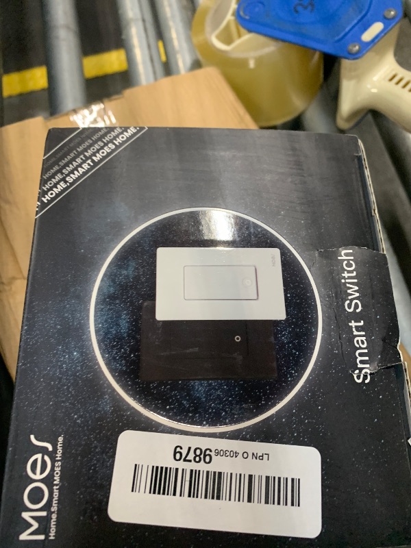 Photo 1 of MOES Smart Single Pole Light Switch, 2.4GHz WiFi Smart Wall Switch, Needs Neutral Wire, Multi-Control, Smart Life/TUYA APP Control, Voice Control with Alexa/Google Home, White 2 Gang