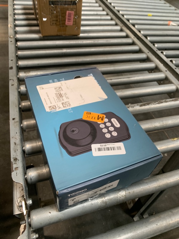 Photo 1 of TEEHO Keyless Entry Door Lock Deadbolt with Handle Set, Electronic Digital Smart Locks Set for Front Door with 2 Keys, Easy to Install Keypad Deadbolt, Auto Lock - Matte Black