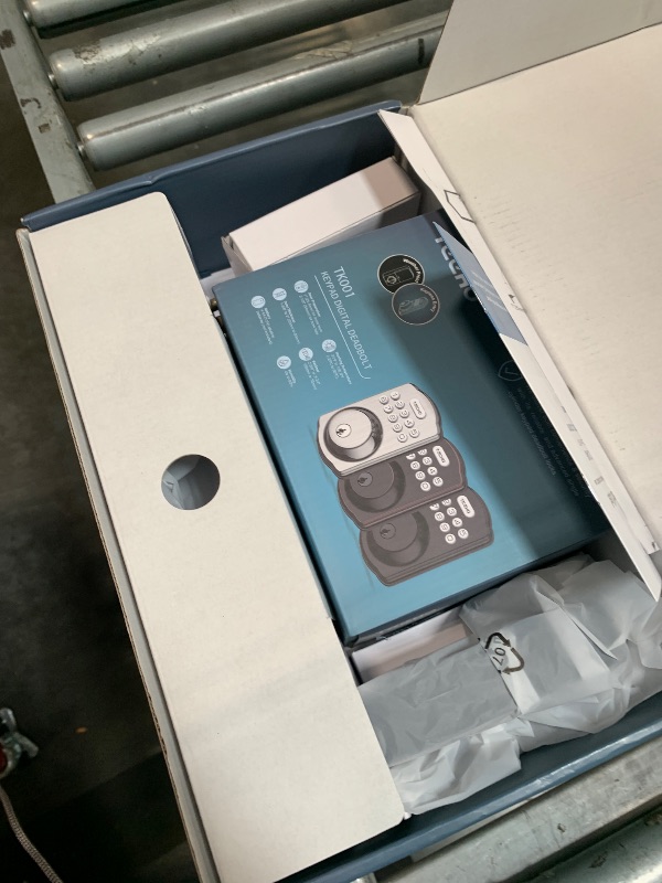 Photo 1 of TEEHO Keyless Entry Door Lock Deadbolt with Handle Set, Electronic Digital Smart Locks Set for Front Door with 2 Keys, Easy to Install Keypad Deadbolt, Auto Lock - Matte Black