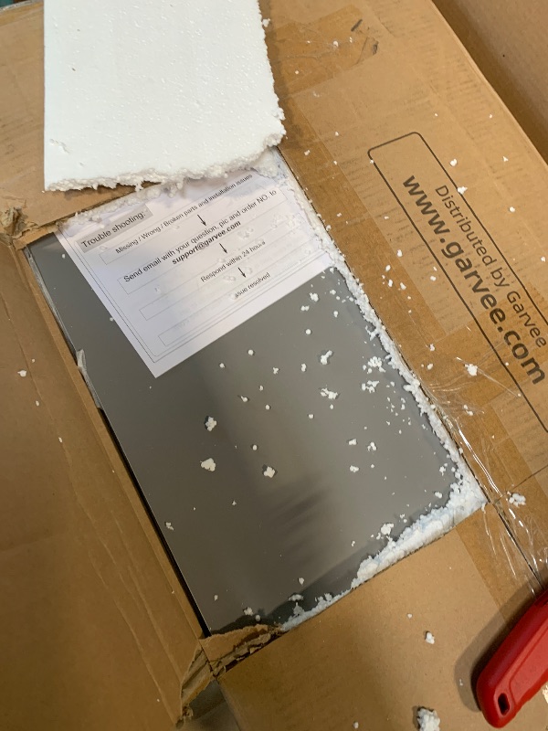 Photo 1 of IDEALHOUSE Grey Dresser for Bedroom, 3 Drawer Dresser with Metal Legs, Wood Dressers Chest Organizer with Wide Storage, Modern Chest of Drawers for Bedroom, Living Room, Hallway