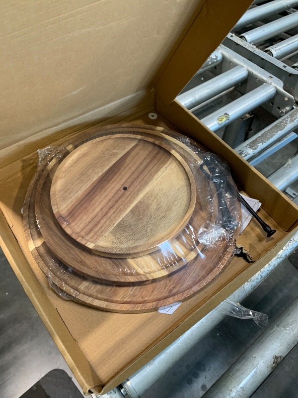 Photo 1 of ***SINGLE SET*** Zopeal  3 Tier Wood Cupcake Stand,Rustic Wooden Serving Tray Farmhouse Dessert Display Tiered Cake Tower Holder for Kitchen Wedding Birthday Tea Party Decorations(Large(7.9''9.8''11.8''))