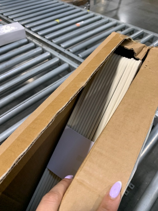 Photo 1 of **15 ONLY**Amazon Basics Slim, Velvet, Non-Slip Suit Clothes Hangers, Ivory/Beige- Pack of 30