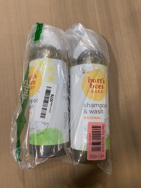 Photo 1 of **42 FL oz** Burts Bees Baby Shampoo and Baby Wash Refill, Original, Plant-Based Formula, Tear-Free, Pediatrician-Tested, Natural Origin, Gently Cleans Sensitive Skin and Hair, 33.8 Fl Oz