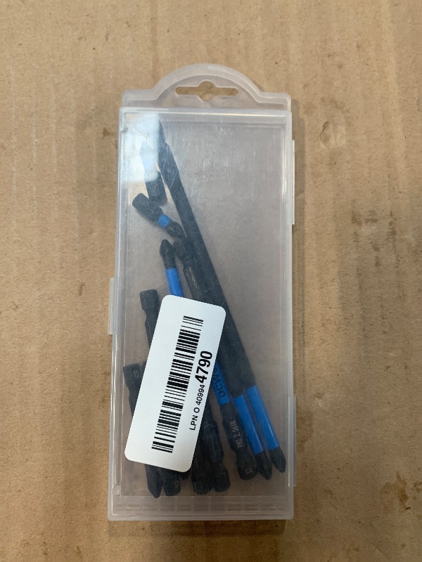 Photo 1 of ** 10 PCS ** Tomorotec 11PCS Magnetic Phillips Screwdriver Drill Bit Set #2 - Anti-Slip, Shock-Absorbent, Compatible with Impact & Electric Screwdrivers (Red)