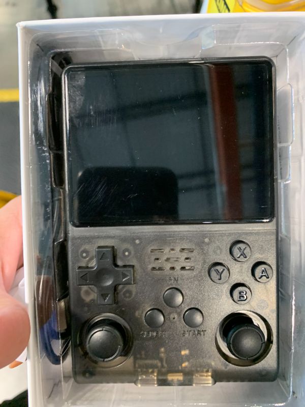 Photo 1 of ?30000 in 1? R40S Pro Retro Handheld Game Console, Video Game Console, 3.5 inch IPS Screen, More Than 20 Emulator, 256G TF Card (Gray)