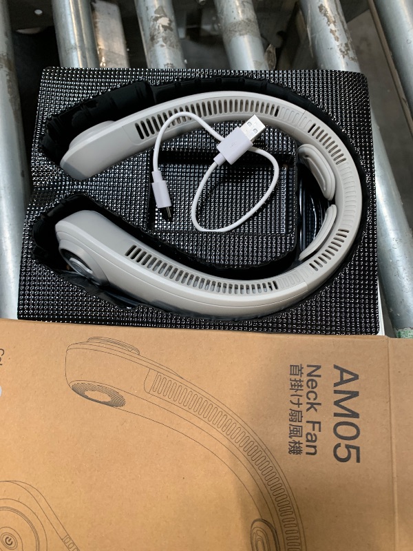 Photo 1 of ***Missing charger***Neck Fan - Portable Neck Fan with Neck Support, 5 Speeds, All Around Airflow, Hand-free Bladeless Personal Cooling Fans, Rechargeable Wearable Fan for Outdoor and Indoor, Festival Gifts for Men Women