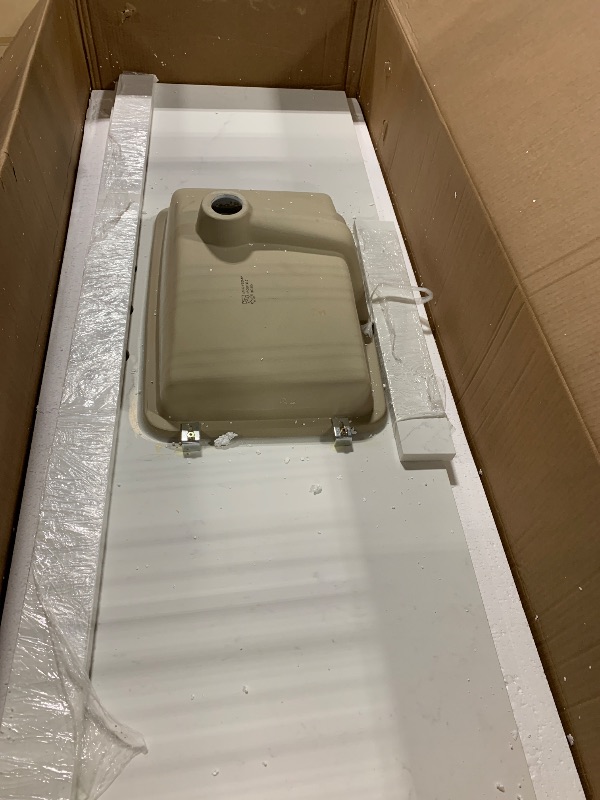 Photo 1 of ******SIMILAR  ITEMS****
Marble Vanity Top, Bathroom Vanity Top with Undermount Rectangular Middle Sink and 4" Height Backsplash, Pre-Drilled Hole (Cabinets not included)  