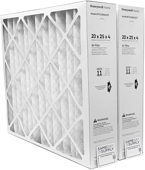 Photo 1 of ****SIMILAR****
Honeywell FC100A1037 3 Pack) - 20" x 25" x 4" Pleated Air Filter, MERV 11 Bundle with Same Day Supply Filter Change Reminder