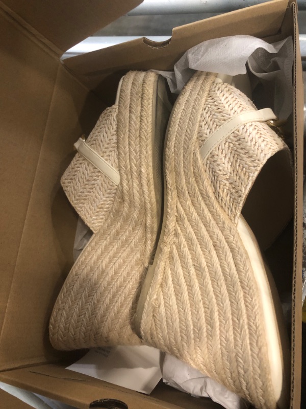 Photo 1 of ***DIRTY***Coutgo Womens Platform Wedge Sandals Espadrille Chain Slip On Summer Slides Backless Open Toe Casual Shoes