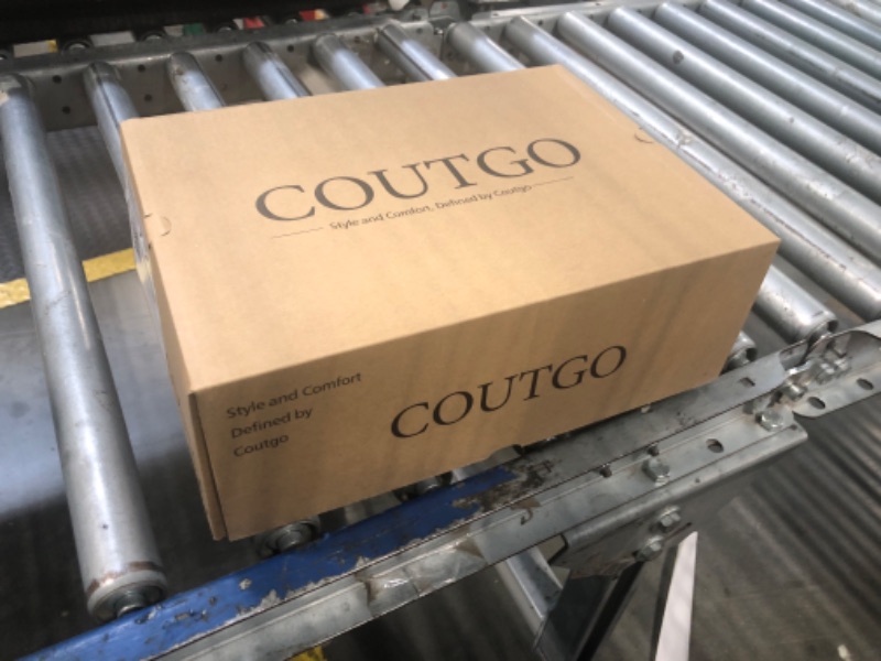 Photo 1 of ***DIRTY***Coutgo Womens Platform Wedge Sandals Espadrille Chain Slip On Summer Slides Backless Open Toe Casual Shoes