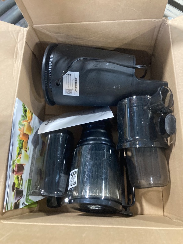 Photo 1 of ***VERY USED***
ECOSELF Juicer Machines with Large Feed Chute, Professional Hands Free Cold Press Juicer For Whole Fruits & Vegetables, Self Feeding for Juice Extractor Machine, Easy to Clean