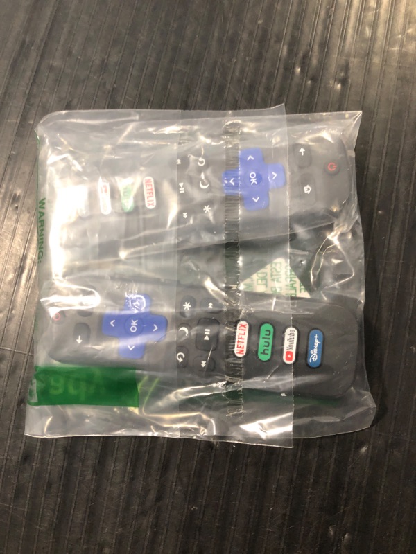Photo 1 of (Pack of 2) Replacement-Remote-Control for Roku-TV,Compatible for TCL Roku/Hisense Roku/Onn Roku/Philips Roku Smart TVs(Not for Roku Stick and Box)