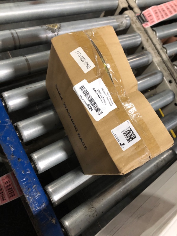 Photo 1 of ***Zipper is broken***Shoe Bag for Washing Machine, Invisible Zipper Side Opening Shoe Washing Bag for Washer and Dryer, Shoe Laundry Bags for Sneakers, Reusable Shoe Cleaning Bag for All Shoe Sizes (Yellow 2pcs)