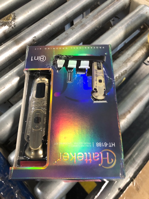 Photo 1 of ***UNTESTED***Hatteker Beard Trimmer Mustache Trimmer for Men 8 in 1 Adjustable Speed Waterproof Hair Clipper T-Blade Electic Razor Shavers Cordless Mens Gift Grooming Kit with Face Nose Body (Bronze)