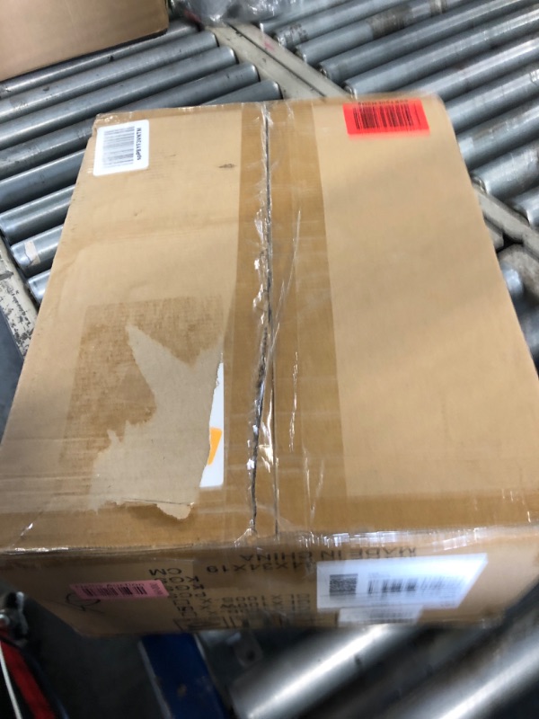 Photo 1 of **MISSING HARDWARE & MANUEL, DRIED CAULK AROUND BASE** Ohniyou Ceiling Fans with Lights, 52'' Low Profile Ceiling Fan with Light and Remote/APP Control, Modern Flush Mount Ceiling Fan for Indoor Bedroom Living Room, Dimmable, Quiet DC Motor, White