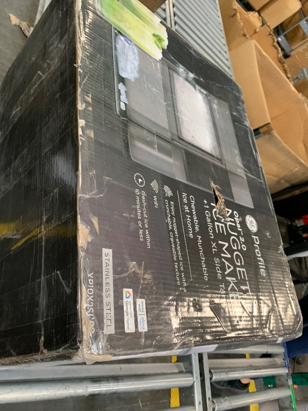 Photo 1 of **DAMAGE** ONLY PARTS**GE Profile Opal 2.0 XL with 1 Gallon Tank, Chewable Crunchable Countertop Nugget Ice Maker, Scoop included, 38 lbs in 24 hours, Pellet Ice Machine with WiFi & Smart Connected, Stainless Steel