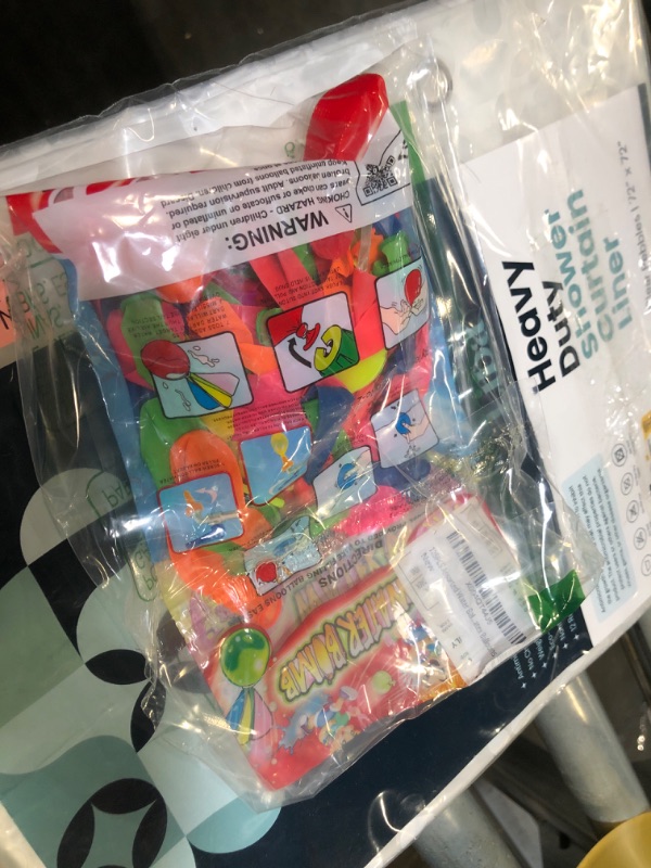 Photo 1 of **MISISNG PARTS**125PCS Assorted Water Balloons with Filler – Multicolor Latex Balloons in Pouch Bag