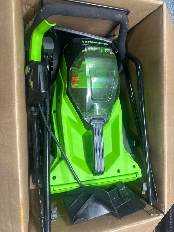 Photo 1 of ***no battery no charger***Greenworks 24V 13-Inch Brushless Push Lawn Mower, Cordless Electric Lawn Mower with 4.0Ah USB (Power Bank) Battery and Charger Included
