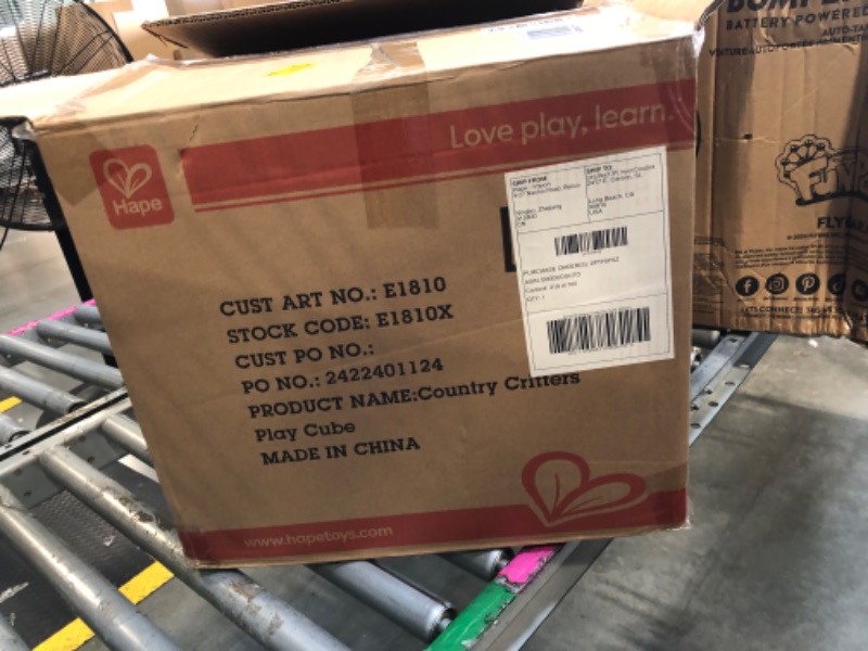 Photo 1 of ***MISSING PARTS BEWARE***Hape Country Critters Play Cube| Wooden Learning Puzzle Toy for Toddlers, 5-Sided Activity Centre with Animal Friends, Shapes, Mazes, Wooden Balls, Shape Sorter Blocks and More