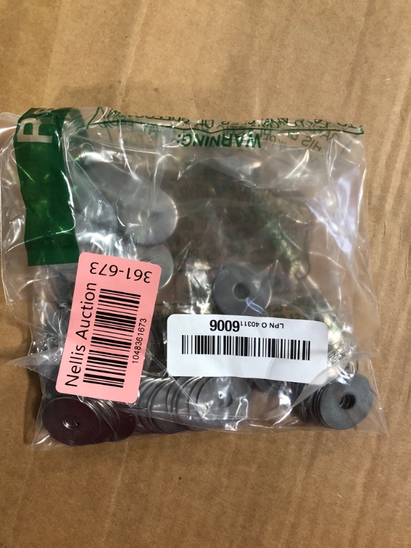 Photo 1 of 1/4" x 1" OD Stainless Fender Flat Washer,18-8 (304) Stainless Steel,120 Pieces