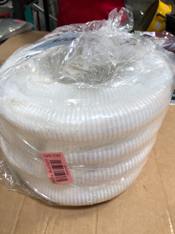 Photo 1 of 1.5" x 59" Pool Hoses for Above Ground Pools – 4-Pack Pool Pump Replacement Hose with 8 Clamps, Compatible with Intex, Coleman, Summer Waves Pool Pumps & Filters (White 4pcs-1.5“)