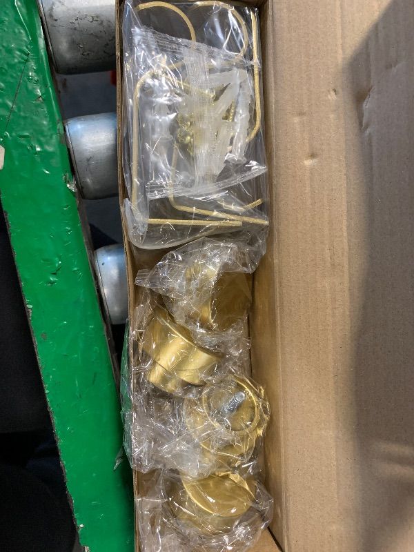 Photo 1 of **NO ACTUAL RODS, JUST THE ACCESSORIES** Hei! Dear 2Pack Gold Curtain Rods for Windows 48 to 84 Inch(4-7ft), 1' Diameter Heavy Duty, Adjustable, Modern Decorative, Telescoping Window Curtains Rod 36-88