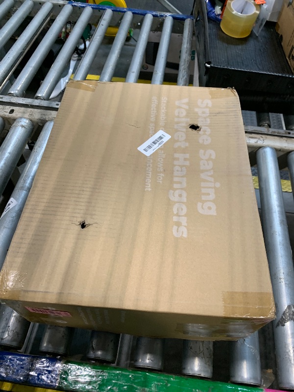 Photo 1 of ****ONLY 25 HANGERS***** Limogoo Ivory Velvet Hangers 50 Pack, Felt Covered Non Slip Fabric with Stackable Cascading Hook, Ultra Thin and Space Saving with 360° Swivel Neck, 15Lbs Capacity for Clothes, Suit, Shirt, Coat