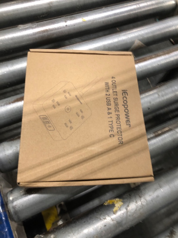 Photo 1 of **MISSING 1** 2 Pack Ultra Flat Plug Power Strip, Power Strips with Surge Protection-4 Widely Outlets, 6ft Flat Plug Extension Cord with 3 USB Ports(1 USB C Port),Slim Desk Charging Station, Black