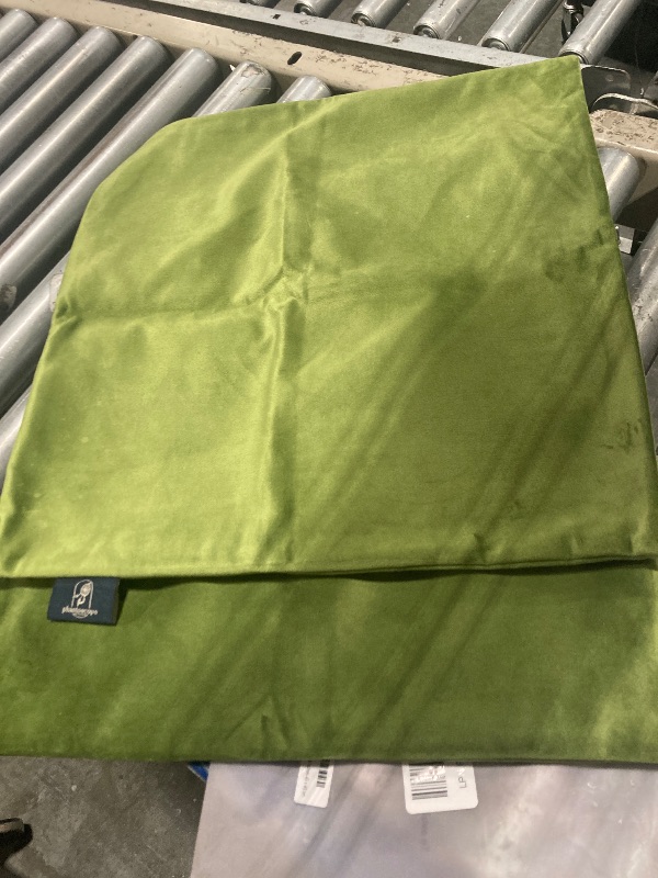 Photo 1 of ***SIMILAR ITEM****MIULEE Pack of 2 Christmas Green Corduroy Decorative Pillow Covers 18x18 Inch Soft Boho Striped Throw Pillow Covers Modern Farmhouse Home Decor for Sofa Living Room Couch Bed