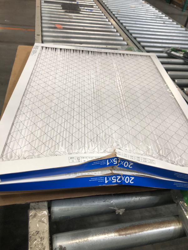Photo 1 of ***ONLY 2***Amazon Basics 20x25x1 Air Filter 2 Pack, MERV 8 AC Furnace Filters (Actual Size: 19.75" x 24.75" x 0.75")