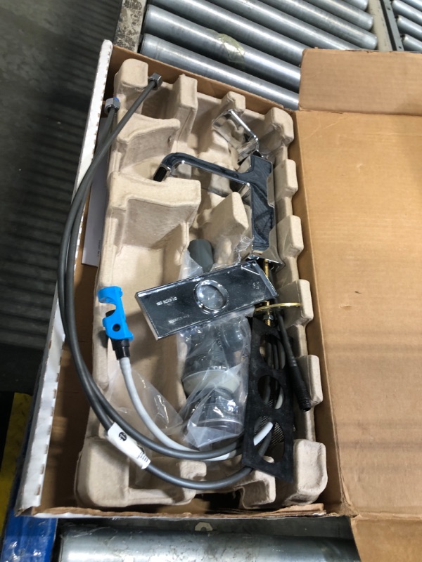 Photo 1 of ***FOR PARTS*Delta Velum Chrome Bathroom Faucet 1 Hole, Single Hole Bathroom Sink Faucet for Vanity, Metal Push-Pop Drain Assembly, Chrome 539-MPU-DST