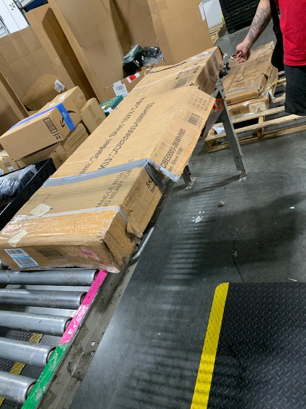 Photo 1 of 10 x 8 FT Outdoor Storage Shed, Metal Garden Tool Shed with Air Vents & Lockable Doors, Heavy-Duty Waterproof Small Bike shed Easy to Assemble for Garden, Lawn, Patio, Backyard, White