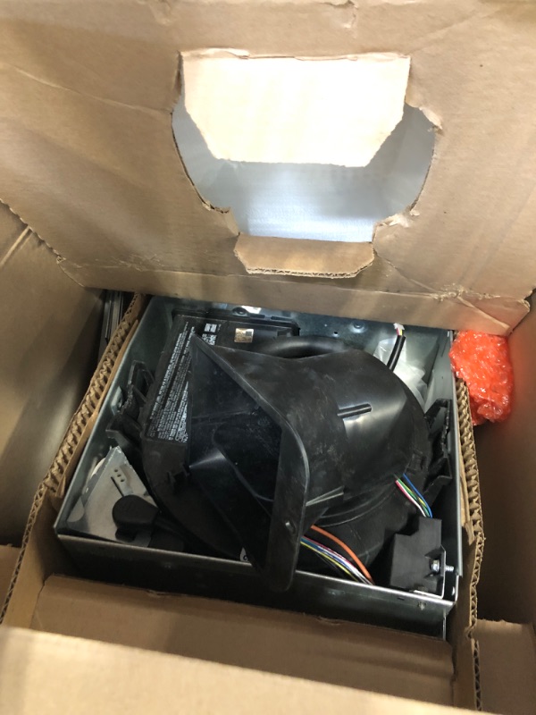 Photo 1 of ***MISSING HARDWARE***Broan-NuTone ChromaComfort Bathroom Exhaust Fan with Bluetooth Speaker, Powerful 110CFM/1.5 Sones, 24-color LED Light, SPK110RGBL, Wall Switch