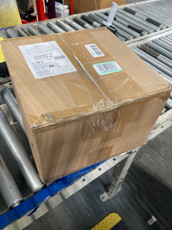 Photo 1 of **MISSING MORE THAN HALF** Amazon Basics Slim, Velvet, Non-Slip, Space-Saving Suit Clothes Hangers, Pack of 100, Ivory/Beige