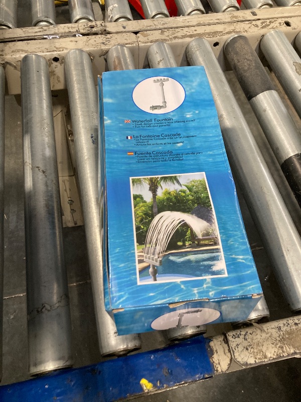 Photo 1 of **MISSING PARTS**360°Adjustable Pool Fountain for Above Ground and Inground Pools,Five Nozzles Waterfall Sprinkler for Cooling & SPA Relaxation, Fun High-Pressure Swimming Pool Spray Accessories, White with 2 Adapter