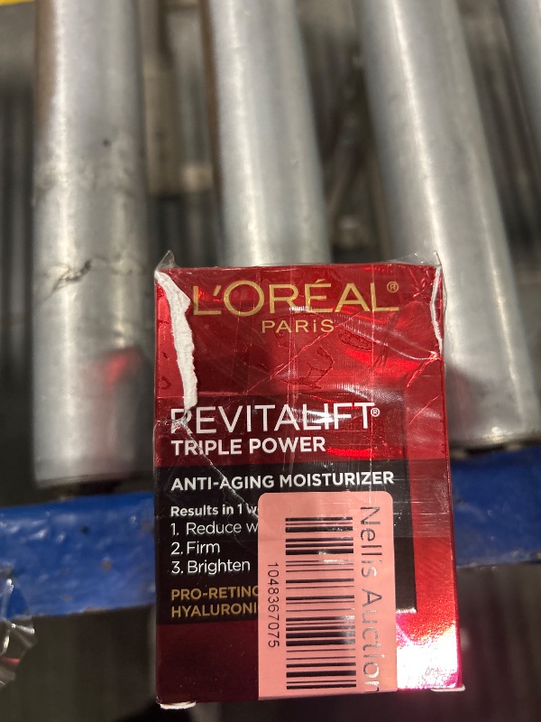 Photo 1 of L'Oreal Paris Revitalift Triple Power Anti-Aging Face Moisturizer, Pro Retinol, Hyaluronic Acid & Vitamin C to Reduce Wrinkles, Firm & Brighten Skin, 1.7 Oz