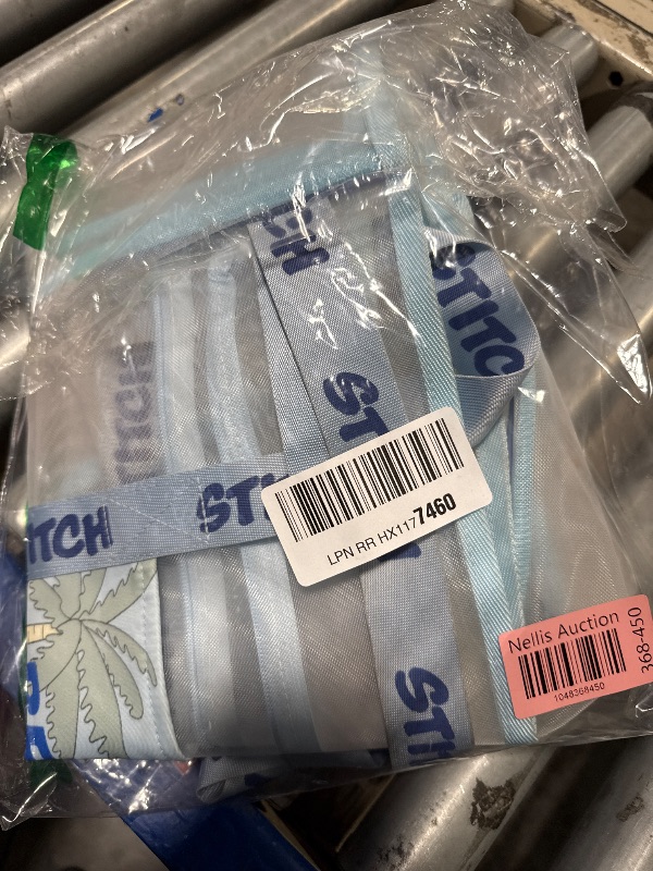 Photo 1 of ***USED****Get Trend Disney Stitch Tote Bag for Women Teens Mesh Beach Bag with Small Pouch (Blue Stitch Angel)