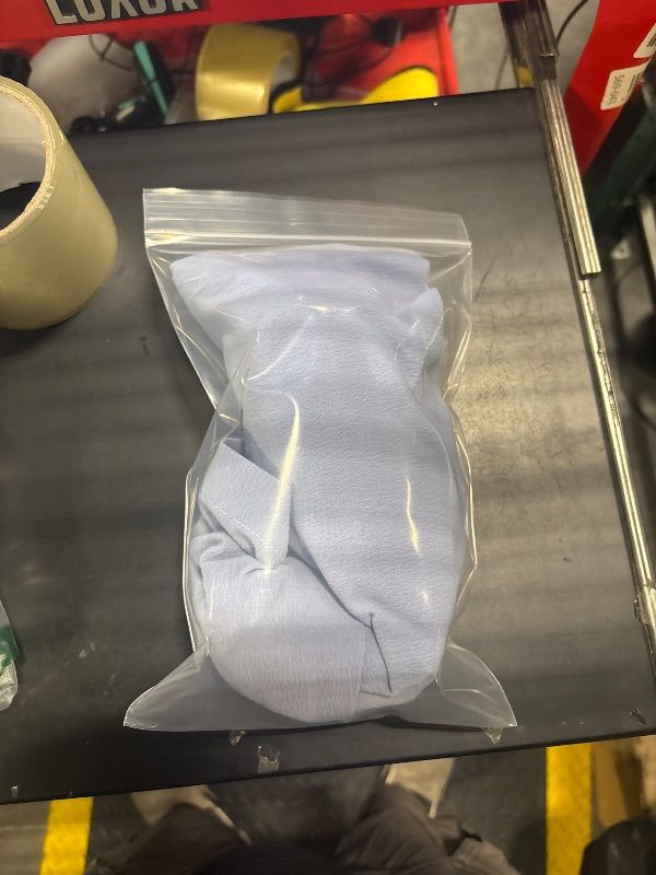 Photo 1 of ***STOCK PHOTO REFERENCE ONLY SEE PICS FOR EXACT ITEM***Feiersi Womens Casual Elastic Waist Wide Leg Suit Tailored Shorts Summer Dressy Work Shorts with Pockets(Blue,Large)