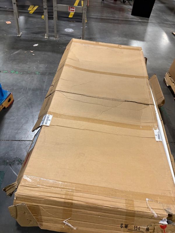 Photo 1 of **FACTORY SEALED AS SHOWN IN PHOTOS**Fluted TV Stand - Modern Wooden Freestanding Home Entertainment Console, 75" TV Stand with 2 Storage, 2 Shelves-Curved Round Edge TV and Media Console Table Length 70.8 inches Oak