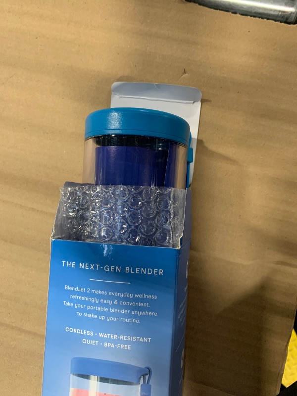 Photo 1 of (SPARE PARTS) BlendJet Portable Blender for Smoothies & Shakes - 16oz, Blue, USB-C Rechargeable, Self Cleaning, Quiet, Mini, Travel Blender with Stainless Steel Blade
