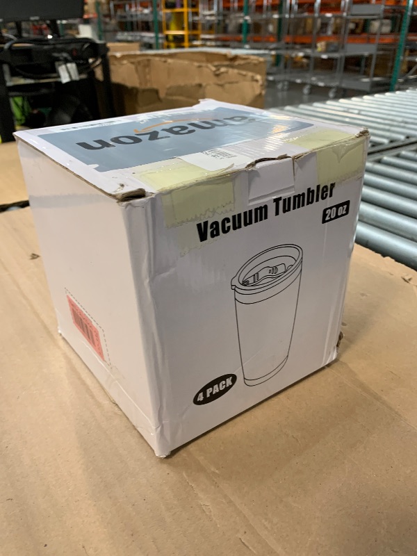 Photo 1 of *****ONLY TWO***
AEPDTD 20 oz Tumbler Coffee Tavel Tumblers Bulk with Lid Stainless Steel Double Wall Vacuum Insulated Mug Powder Coated Cups fit Car Cupholder for Hot and Cold - Black, 4Pack